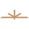 Ekena Millwork Kennewick Timber Gable Bracket, Western Red Cedar, 72"W x 21"H x 1 1/2"D x 3 1/2"F, 7/12 Pitch GBW072X21X0204KEN00SWR - alternate 1